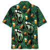 Camping Bigfoot Alien Fire and Beer Hawaiian Shirt