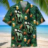 Camping Bigfoot Alien Fire and Beer Hawaiian Shirt