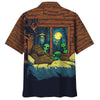 Funny Bigfoot Sleep With Alien Hawaiian Shirt