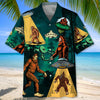 Bigfoot and Alien Alliance Hawaiian Shirt