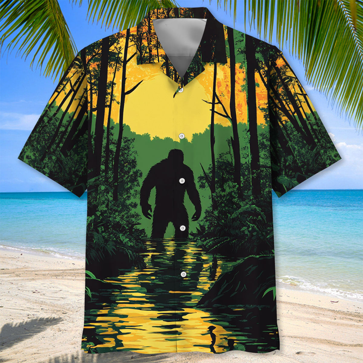 Respect The Local Bigfoot Hawaiian Shirt