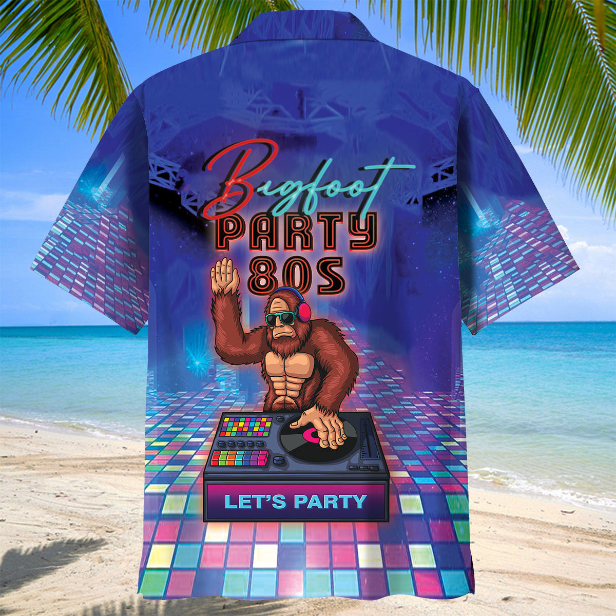 Bigfoot Party 80s Hawaiian Shirt