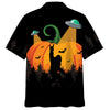 Funny Bigfoot Pumpkin Hawaiian Shirt