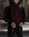 Satan Bat Wing Print Sweatshirt