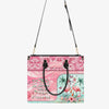 Bigcrowns SOME GIRLS ARE JUST BORN FLAMINGO LEATHER HANDBAG T2203243