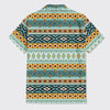 Aztec Tribal Geometric Ethnic Button Up Shirts_3