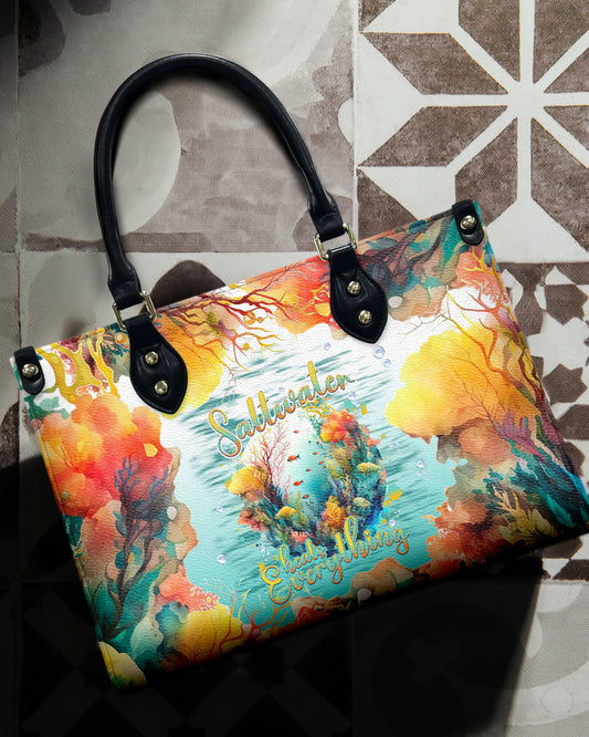 Saltwater Heals Everything Leather Handbag