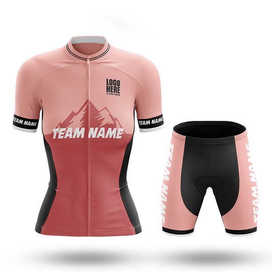 Custom Team Name V3 Pink - Women's Cycling Kit