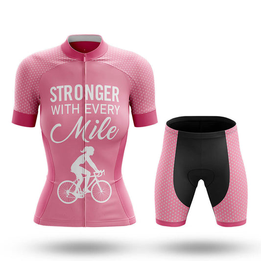 Stronger With Every Mile - Women's Cycling Kit