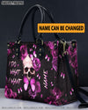 I DO WHAT I WANT SKULL ROSE LEATHER HANDBAG - YHLN3107244