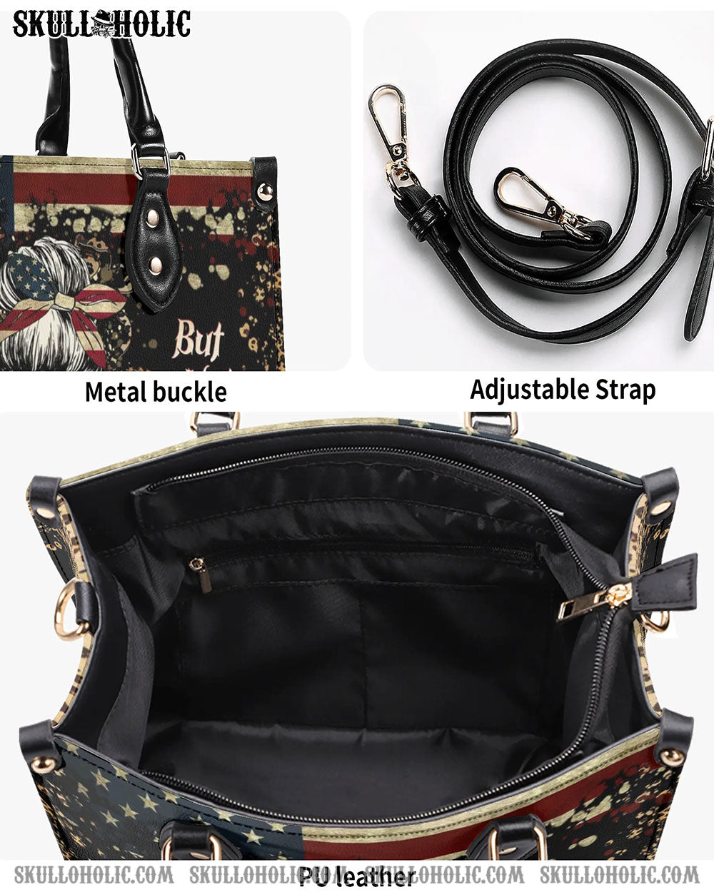 YES I'M A B BUT NOT YOURS LEATHER HANDBAG - YHHG2407244