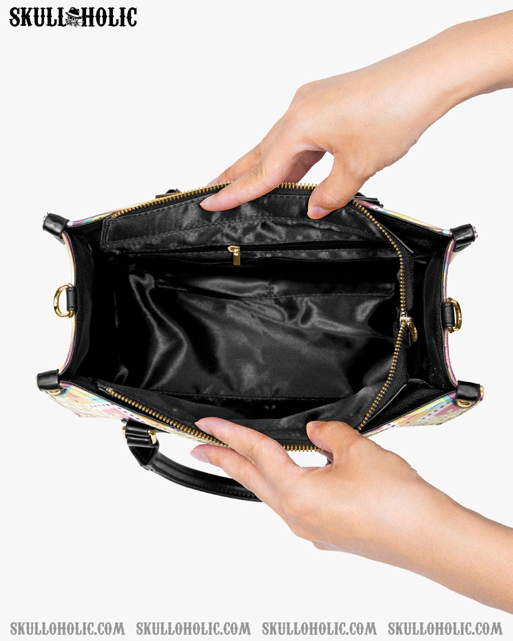 B I'M NOT A PRINCESS I'M THE F QUEEN LEATHER HANDBAG - YHKD2703241