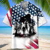 Bigfoot Sasquatch American Flag Patriotic Hawaiian Shirt