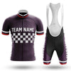BigCrowns | Purple Cycling Short Sleeve Custom Name Cycling Kit