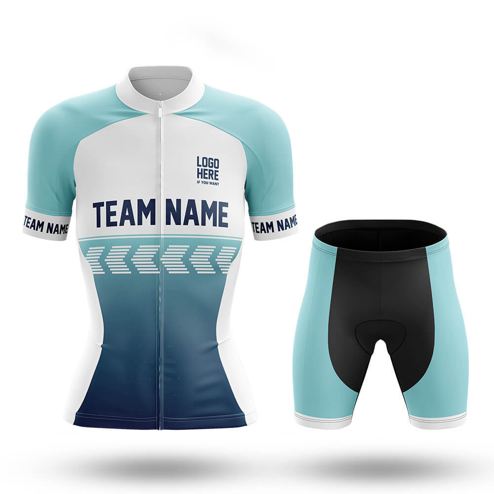 Custom Team Name S4 Blue - Women's Cycling Kit