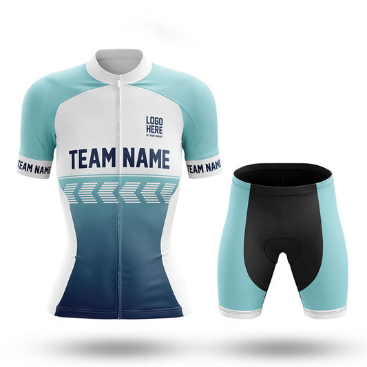 Custom Team Name S4 Blue - Women's Cycling Kit
