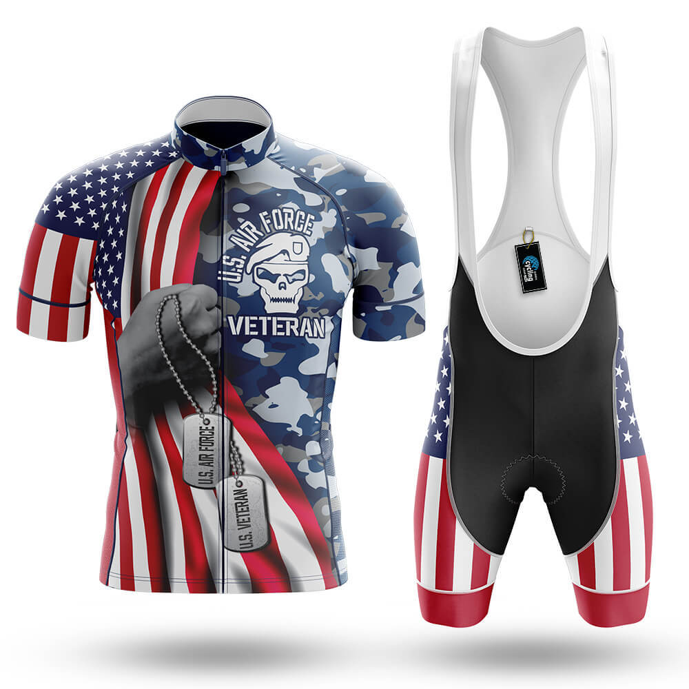 US Air Force Veteran Flag - Men's Cycling Kit