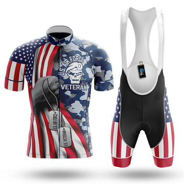 US Air Force Veteran Flag - Men's Cycling Kit