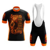 Jesus Lion King Men's Cycling Jersey Set, Road Bike Cycling Kit for Men, Biking Outfit, Bicycle Suit, Team Racing Uniform