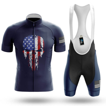 BigCrowns | USA Flag Skull V4 Cycling Kit