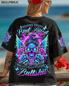 BEHIND EVERY BAD B MESSY BUN SKULL ALL OVER PRINT - TLNT2803245