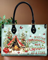 Making Memories One Campfire Christmas Leather Handbag