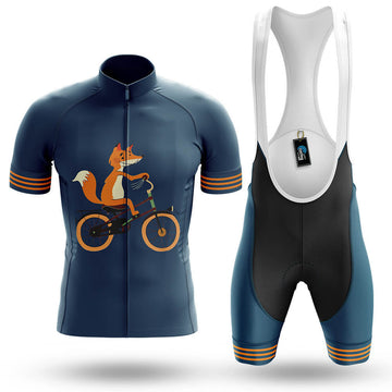 Fox On Bicycle - Men's Cycling Kit