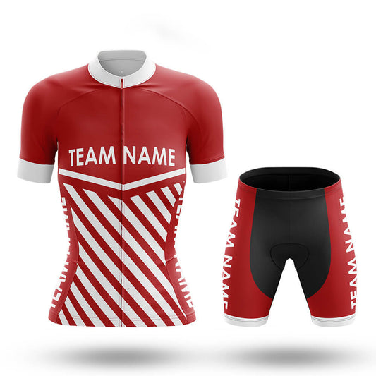 Custom Team Name M3 Red - Women's Cycling Kit