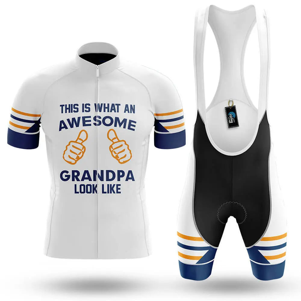 Awesome Grandpa V3 - White - Men's Cycling Kit