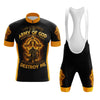 Army Of God Men's Cycling Jersey Set, Road Bike Cycling Kit for Men, Biking Outfit, Bicycle Suit, Team Racing Uniform