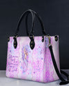 She Has Been Tossed By The Waves Mermaid Leather Handbag