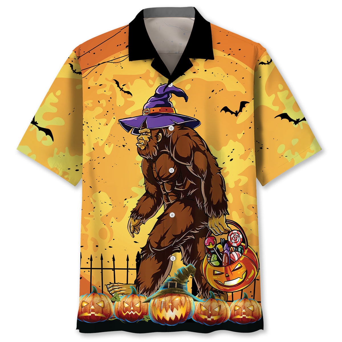This Is My Human Costume Bigfoot Halloween Hawaiian Shirt