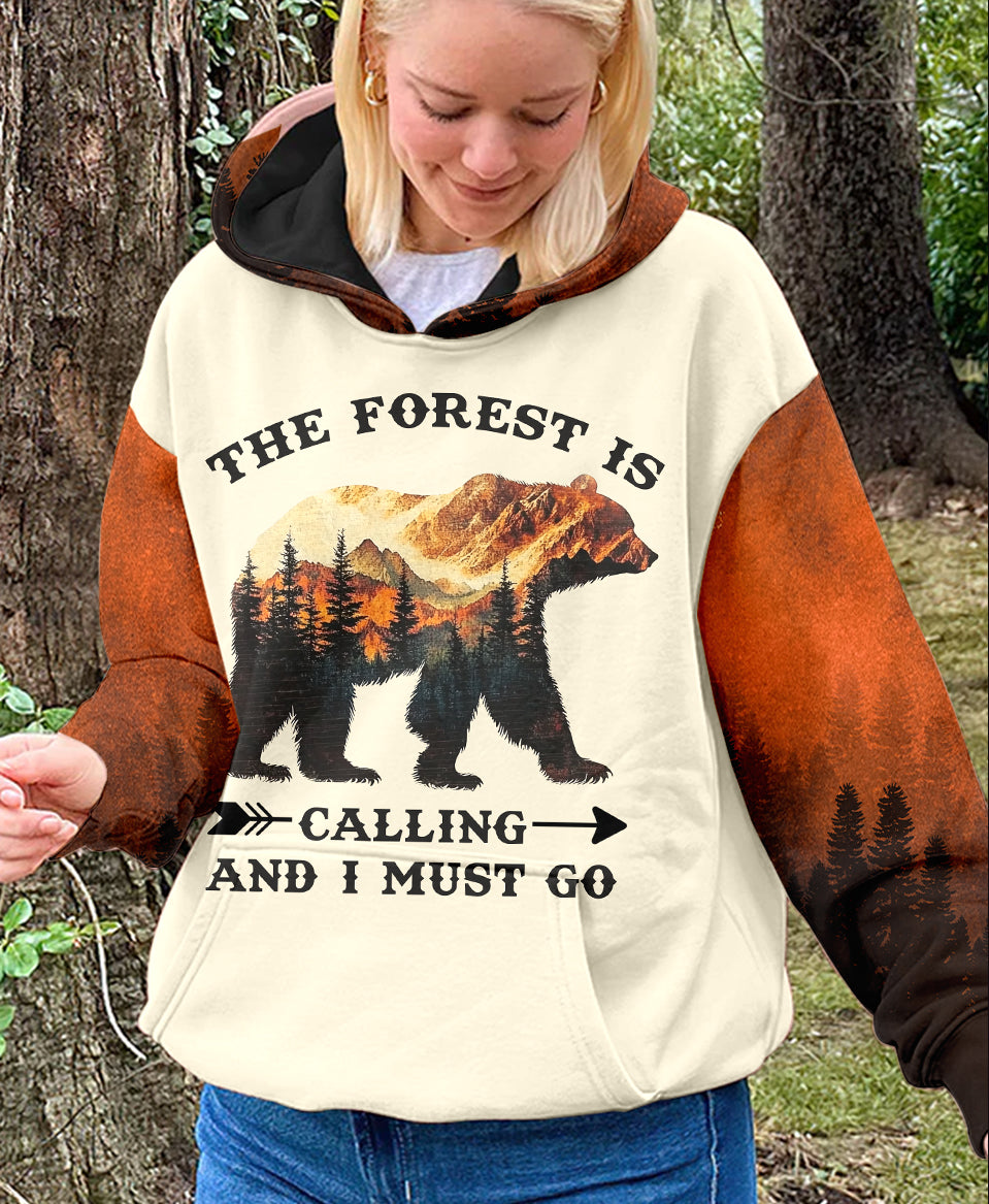 The Forest Is Calling And I Must Go Bear All Over Print Shirt