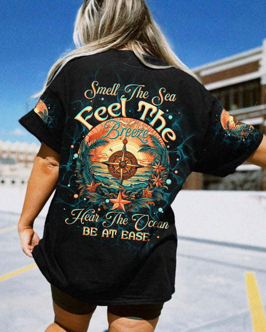SMELL THE SEA FEEL THE BREEZE COMPASS ALL OVER PRINT - TLTW1506232