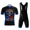 One Nation Under God Patriotic Men's Cycling Jersey Set, Road Bike Cycling Kit for Men, Biking Outfit, Bicycle Suit, Team Racing Uniform