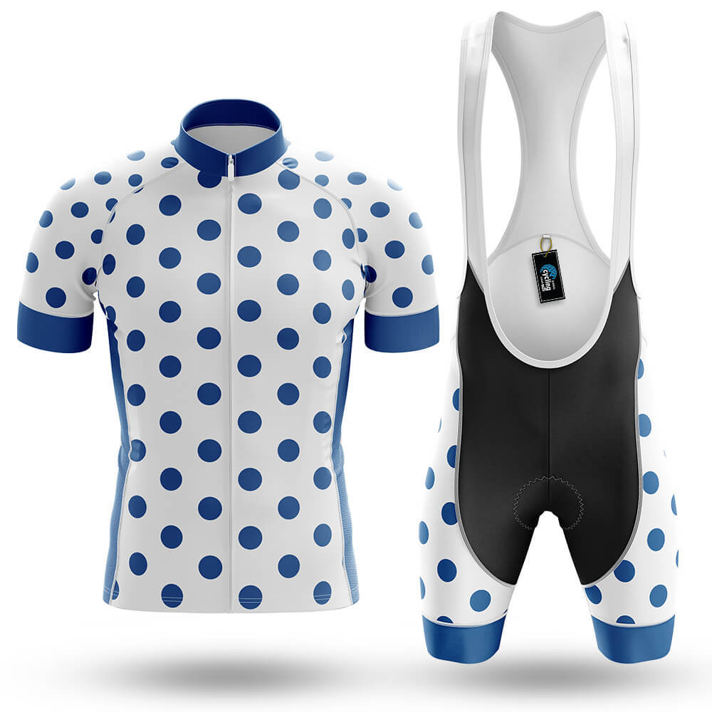 Blue Polka Dot Cycling Jersey