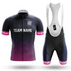 Custom Team Name S1 Pink - Men's Cycling Kit