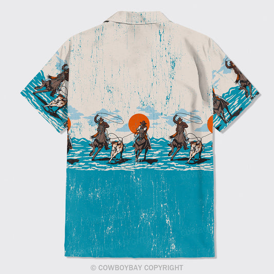 Cowboys Drive Cattle Button Up Shirts_1