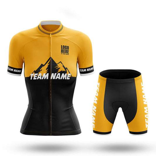 Custom Team Name V3 Black - Women's Cycling Kit