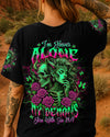 I'M NEVER ALONE SKULL DEMON LADY ALL OVER PRINT - TLTW1204251