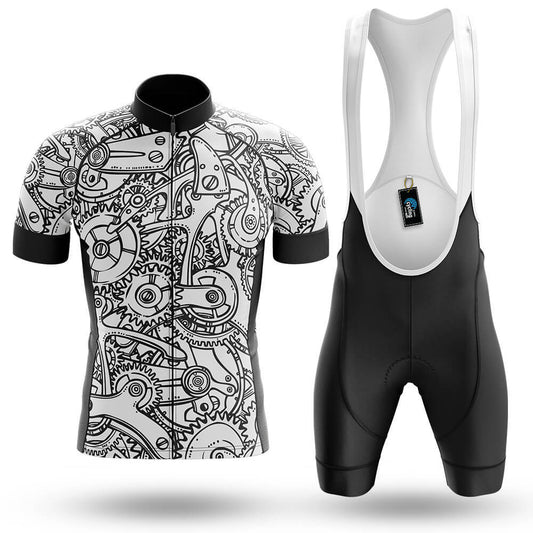 Black White Gears - Men's Cycling Kit