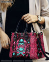 SKULL BONES LEOPARD LEATHER HANDBAG - YHHG2607241