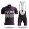 Custom Team Name M7 Dark Purple - Men's Cycling Kit