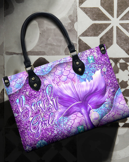 Beach Girl Mermaid Leather Handbag