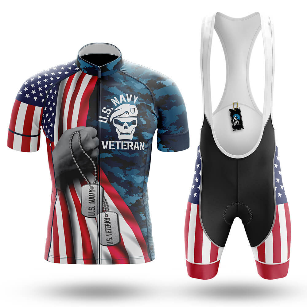 US Navy Veteran Flag - Men's Cycling Kit