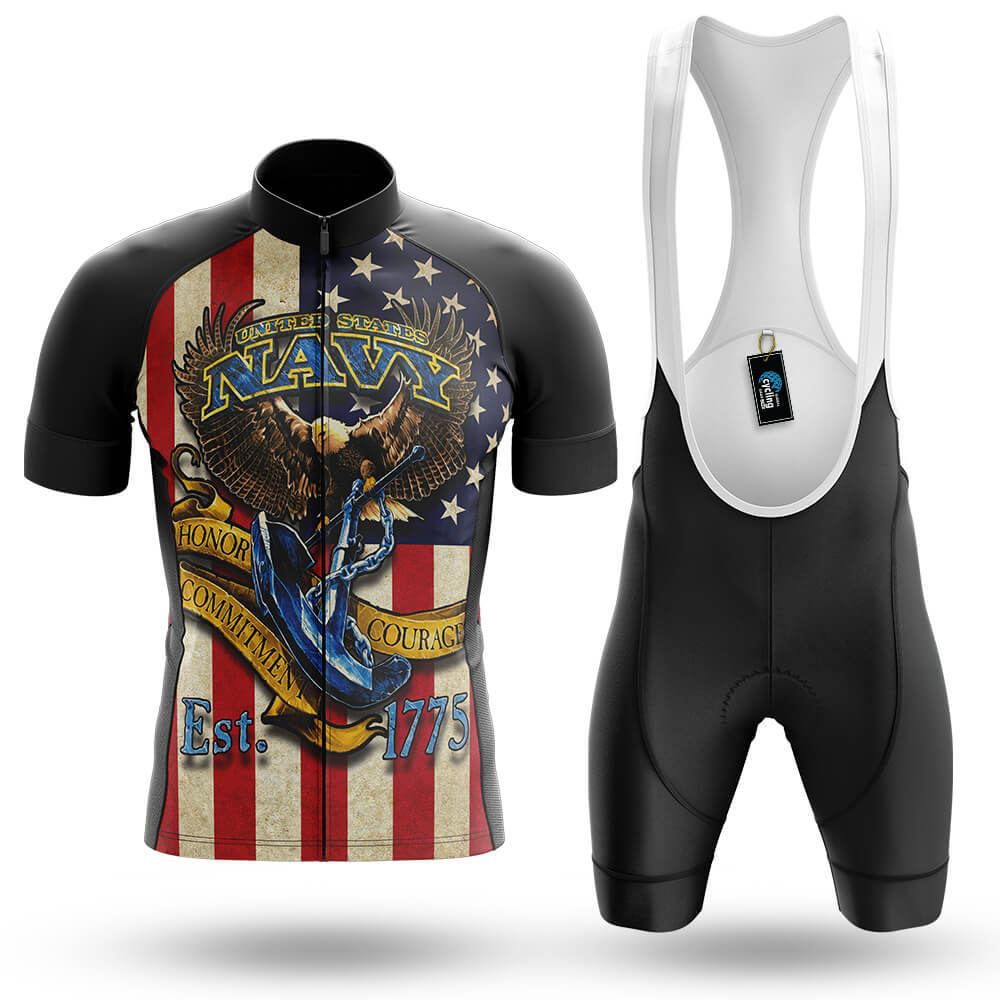 Retro Navy - Men's Cycling Kit