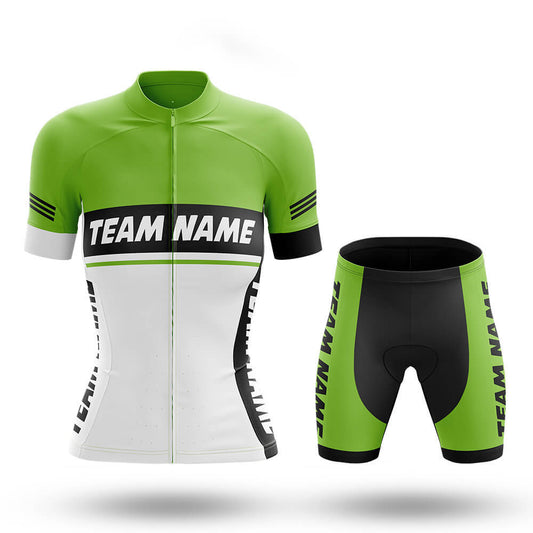 Custom Team Name M1 Green - Women's Cycling Kit