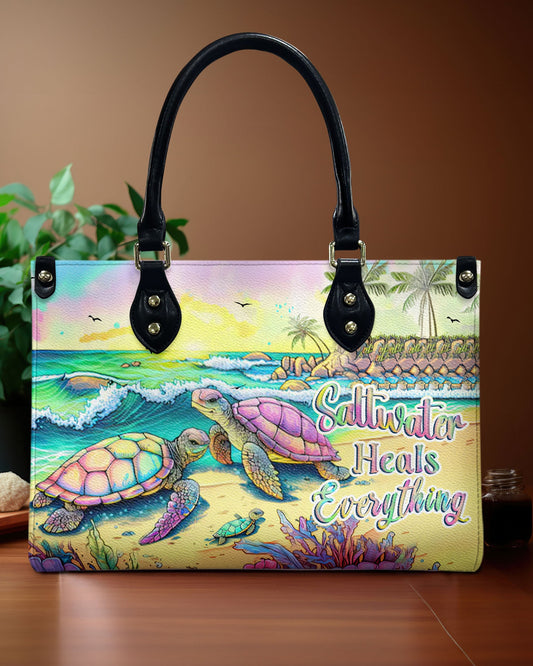 Saltwater Heals Everything Leather Handbag