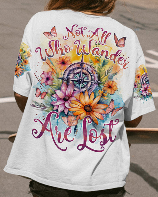 NOT ALL WHO WANDER ARE LOST COMPASS ALL OVER PRINT - TYTD0808232