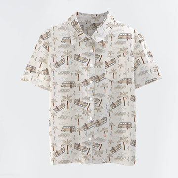 Palm Trees Button Up Shirts